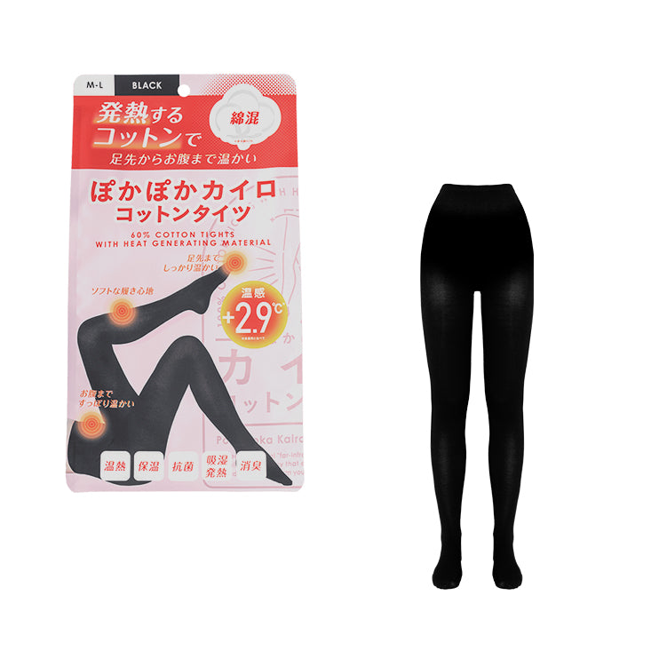 ぽかぽかカイロコットンタイツ(綿混)