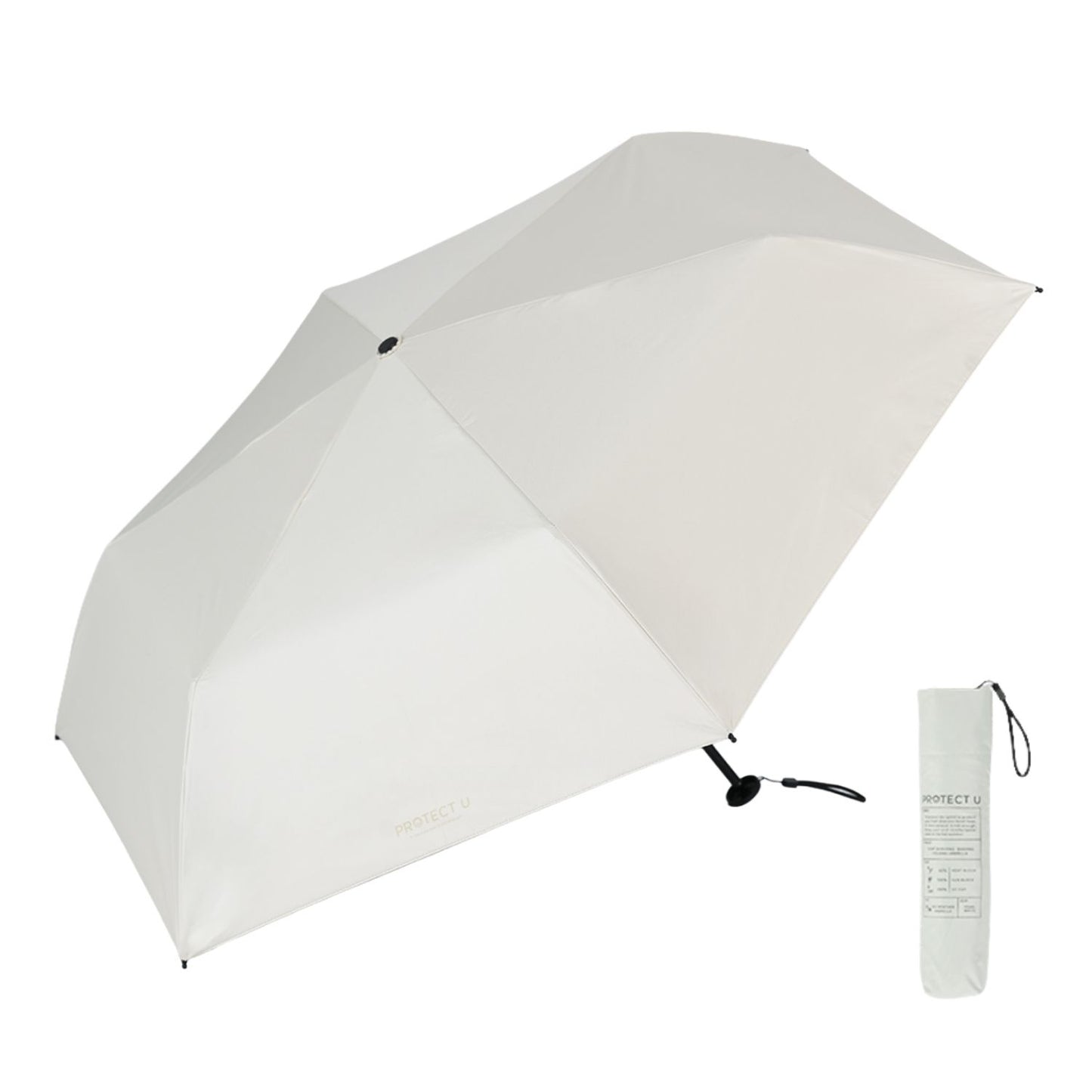 PROTECT U 折りたたみ日傘＜超軽量モデル＞親骨50cm