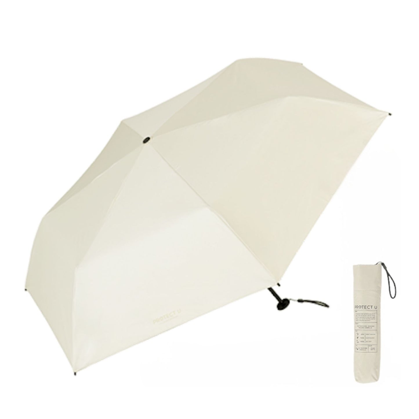 PROTECT U 折りたたみ日傘＜超軽量モデル＞親骨50cm